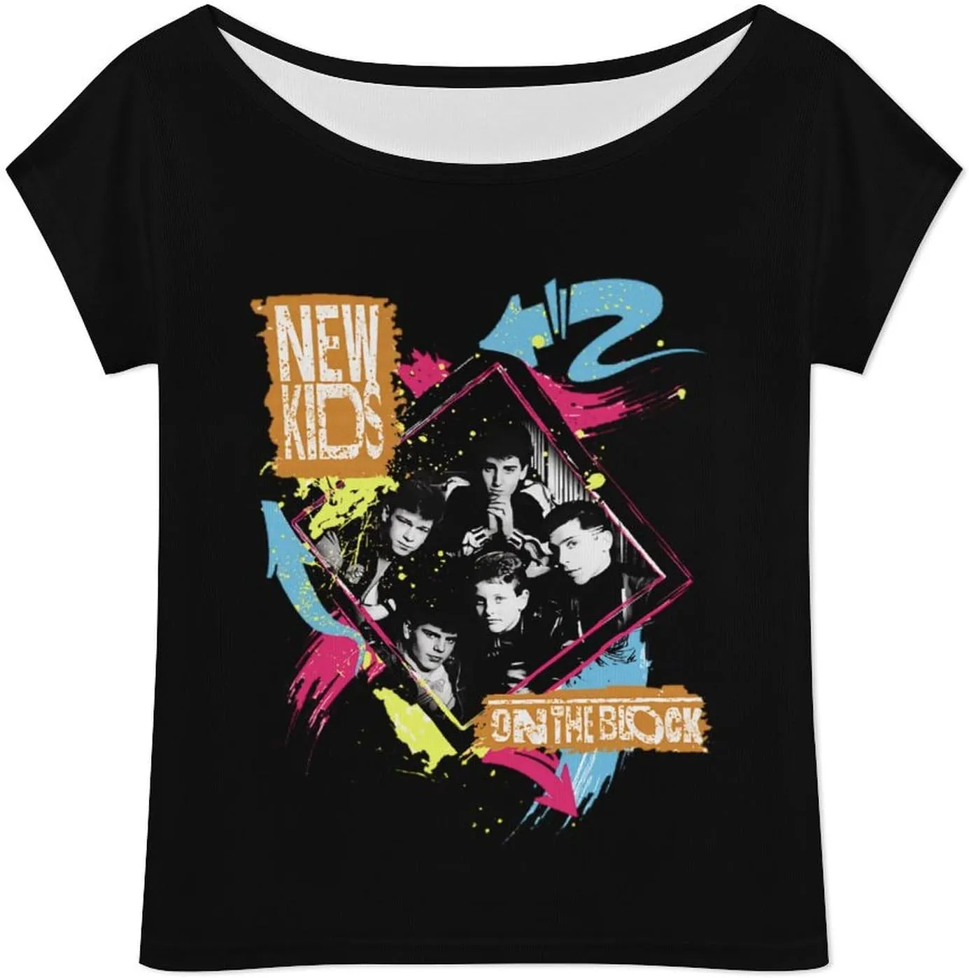 Women's Off Shoulder Tops, One Shoulder Shirts, Short Sleeves Sexy Slim Fit Tees