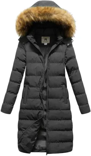 Womens Shiny Jacket With Removable Hood Winter Casual Going Out Parka Coat Long Plus Size Thicken Puffer Coat
